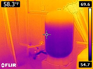 ir thermal water tank imaging