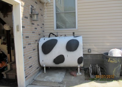 spotted oil tank